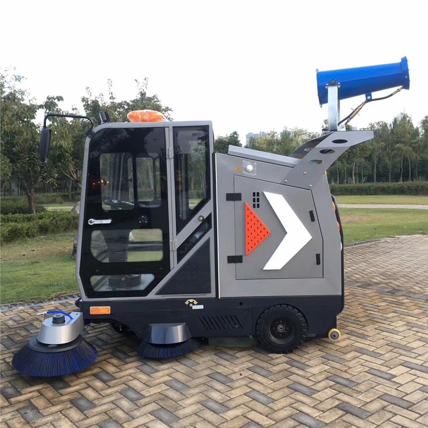 電動駕駛式清掃車JC2300 工廠物業(yè)學(xué)校保潔掃地車哪里買