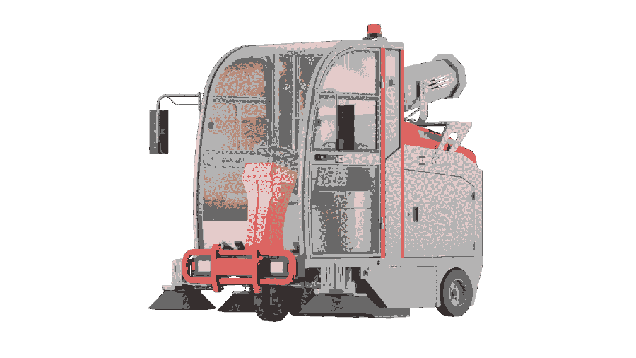 嘉興電動(dòng)掃地車清掃物業(yè)小區(qū)工廠道路吸塵噴霧全封閉凱迪斯駕駛式掃地機(jī)S9